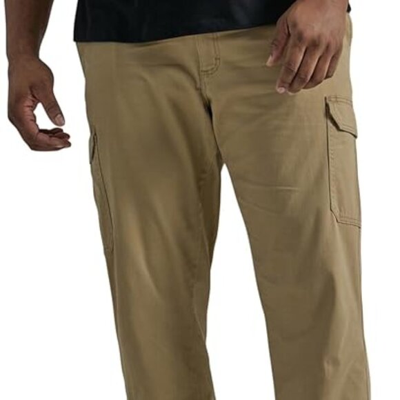 Lee Big & Tall Extreme Motion Twill Cargo Pant - Big & Tall: 54W x 30L - Khaki - Picture 1 of 4